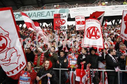 EBEL. Eishockey Bundesliga. Freiluftderby KAC gegen VSV in der Hypo Group Arena. Fans. Klagenfurt, am 9.1.2010.
Foto: Kuess

---
pressefotos, pressefotografie, kuess, qs, qspictures, sport, bild, bilder, bilddatenbank