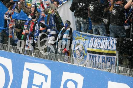 EBEL. Eishockey Bundesliga. Freiluftderby KAC gegen VSV in der Hypo Group Arena. Fans. Klagenfurt, am 9.1.2010.
Foto: Kuess

---
pressefotos, pressefotografie, kuess, qs, qspictures, sport, bild, bilder, bilddatenbank