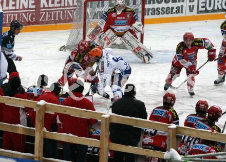 EBEL. Eishockey Bundesliga. Freiluftderby KAC gegen VSV in der Hypo Group Arena.  Klagenfurt, am 9.1.2010.
Foto: Kuess

---
pressefotos, pressefotografie, kuess, qs, qspictures, sport, bild, bilder, bilddatenbank