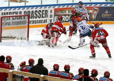 EBEL. Eishockey Bundesliga. Freiluftderby KAC gegen VSV in der Hypo Group Arena.  Klagenfurt, am 9.1.2010.
Foto: Kuess

---
pressefotos, pressefotografie, kuess, qs, qspictures, sport, bild, bilder, bilddatenbank