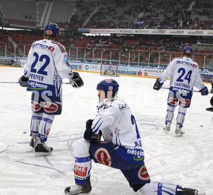 EBEL. Eishockey Bundesliga. Freiluftderby KAC gegen VSV in der Hypo Group Arena. Michael Mike Martin beim Aufwaermen (VSV).  Klagenfurt, am 9.1.2010.
Foto: Kuess

---
pressefotos, pressefotografie, kuess, qs, qspictures, sport, bild, bilder, bilddatenbank