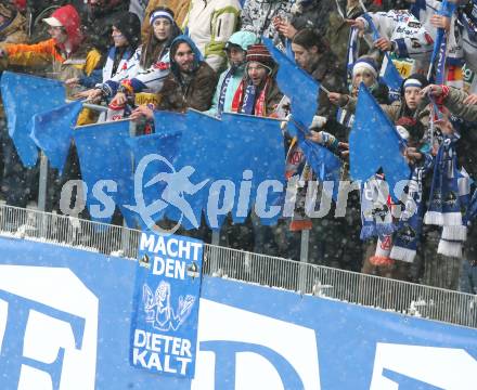 EBEL. Eishockey Bundesliga. Freiluftderby KAC gegen VSV in der Hypo Group Arena. Fans (VSV).  Klagenfurt, am 9.1.2010.
Foto: Kuess

---
pressefotos, pressefotografie, kuess, qs, qspictures, sport, bild, bilder, bilddatenbank