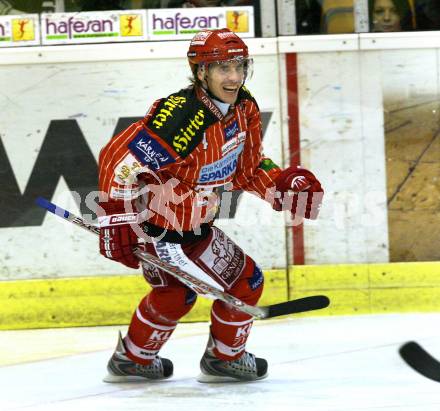 EBEL. Eishockey Bundesliga. KAC gegen Alba Volan SAPA Fehervar. Torjubel KALT Dieter (KAC). Klagenfurt, am 17.1.2010.
Foto: Kuess

---
pressefotos, pressefotografie, kuess, qs, qspictures, sport, bild, bilder, bilddatenbank