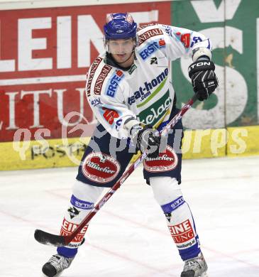 EBEL. Eishockey Bundesliga. EC Pasut VSV gegen EV Vienna Capitals.  Jean Francois Fortin (VSV). Villach, am 17.1.2010.
Foto: Kuess 


---
pressefotos, pressefotografie, kuess, qs, qspictures, sport, bild, bilder, bilddatenbank