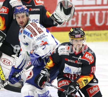 EBEL. Eishockey Bundesliga. EC Pasut VSV gegen EV Vienna Capitals.  Kiel McLeod (VSV), Dan Bjornlie (Vienna). Villach, am 17.1.2010.
Foto: Kuess 


---
pressefotos, pressefotografie, kuess, qs, qspictures, sport, bild, bilder, bilddatenbank