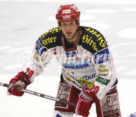 EBEL. Eishockey Bundesliga. EC Pasut VSV gegen KAC.  Mike Craig (KAC). Villach, am 11.10.2009.
Foto: Kuess 


---
pressefotos, pressefotografie, kuess, qs, qspictures, sport, bild, bilder, bilddatenbank