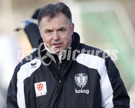 Fussball Bundesliga. Testspiel SK Austria Kaernten gegen SK St. Andrae/WAC. Trainer Joze Prelogar (Austria Kaernten). Klagenfurt, am 19.1.2010.
Foto: Kuess
---
pressefotos, pressefotografie, kuess, qs, qspictures, sport, bild, bilder, bilddatenbank