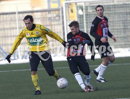 Fussball Bundesliga. Testspiel SK Austria Kaernten gegen SK St. Andrae/WAC. Christian Prawda (Austria Kaernten), Manuel Kerhe (St. Andrae/WAC). Klagenfurt, am 19.1.2010.
Foto: Kuess
---
pressefotos, pressefotografie, kuess, qs, qspictures, sport, bild, bilder, bilddatenbank