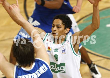 Basketball Bundesliga. Woerthersee Piraten gegen Oberwart Gunners. Samuel Bachlechner (Piraten). Klagenfurt, 16.1.2010
Foto: Kuess

---
pressefotos, pressefotografie, kuess, qs, qspictures, sport, bild, bilder, bilddatenbank