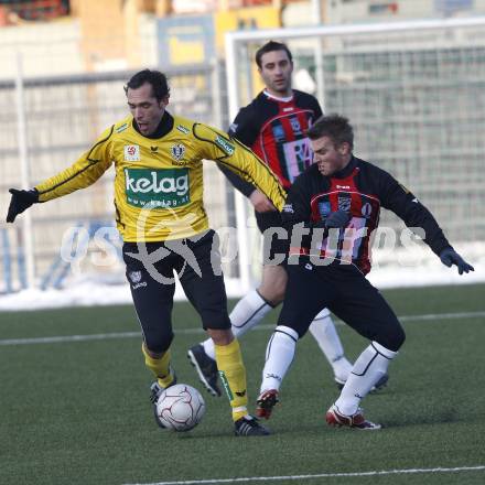 Fussball Bundesliga. Testspiel SK Austria Kaernten gegen SK St. Andrae/WAC. Christian Prawda (Austria Kaernten), Manuel Kerhe (St. Andrae/WAC). Klagenfurt, am 19.1.2010.
Foto: Kuess
---
pressefotos, pressefotografie, kuess, qs, qspictures, sport, bild, bilder, bilddatenbank