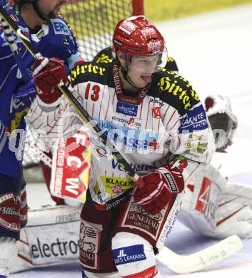 EBEL. Eishockey Bundesliga. EC Pasut VSV gegen KAC.  Johannes Kirisits (KAC). Villach, am 11.10.2009.
Foto: Kuess 


---
pressefotos, pressefotografie, kuess, qs, qspictures, sport, bild, bilder, bilddatenbank