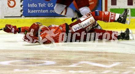 EBEL. Eishockey Bundesliga. KAC gegen HK Acroni Jesenice. Johannes Kirisits (KAC). Klagenfurt, am 22.1.2010.
Foto: Kuess

---
pressefotos, pressefotografie, kuess, qs, qspictures, sport, bild, bilder, bilddatenbank