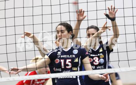 Volleyball MEVZA. ATSC Wildcats gegen Rijeka. Anna Cmaylo, Lina Gorbach (Wildcats). Klagenfurt, 23.1.2010
Foto: Kuess

---
pressefotos, pressefotografie, kuess, qs, qspictures, sport, bild, bilder, bilddatenbank