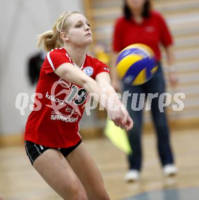 Volleyball MEVZA. ATSC Wildcats gegen Rijeka. Katharina Scheibert (Wildcats). Klagenfurt, 23.1.2010
Foto: Kuess

---
pressefotos, pressefotografie, kuess, qs, qspictures, sport, bild, bilder, bilddatenbank