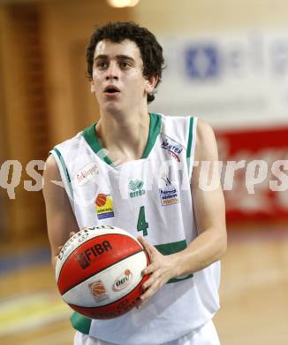 Basketball Bundesliga. Woerthersee Piraten gegen Oberwart Gunners. Martin Breithuber (Piraten). Klagenfurt, 16.1.2010
Foto: Kuess

---
pressefotos, pressefotografie, kuess, qs, qspictures, sport, bild, bilder, bilddatenbank