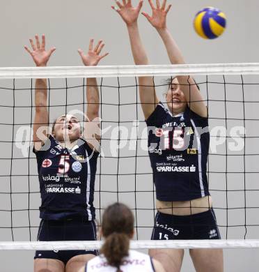 Volleyball MEVZA. ATSC Wildcats gegen Rijeka. Maja Praeprost, Anna Cmaylo (Wildcats). Klagenfurt, 23.1.2010
Foto: Kuess

---
pressefotos, pressefotografie, kuess, qs, qspictures, sport, bild, bilder, bilddatenbank