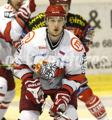 EBEL. Eishockey Bundesliga. KAC gegen HK Acroni Jesenice. Alexander Dueck (Jesenice). Klagenfurt, am 22.1.2010.
Foto: Kuess

---
pressefotos, pressefotografie, kuess, qs, qspictures, sport, bild, bilder, bilddatenbank