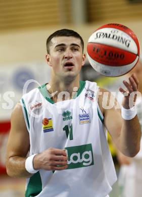 Basketball Bundesliga. Woerthersee Piraten gegen BasketClubs Vienna. Admir Aljic (Piraten). Klagenfurt, 24.1.2010
Foto: Kuess

---
pressefotos, pressefotografie, kuess, qs, qspictures, sport, bild, bilder, bilddatenbank