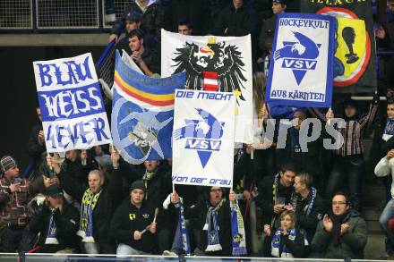 EBEL. Eishockey Bundesliga. EC Pasut VSV gegen Alba Volan SAPA Fehervar AV19. VSV Fans. Villach, am 24.1.2010.
Foto: Kuess 


---
pressefotos, pressefotografie, kuess, qs, qspictures, sport, bild, bilder, bilddatenbank