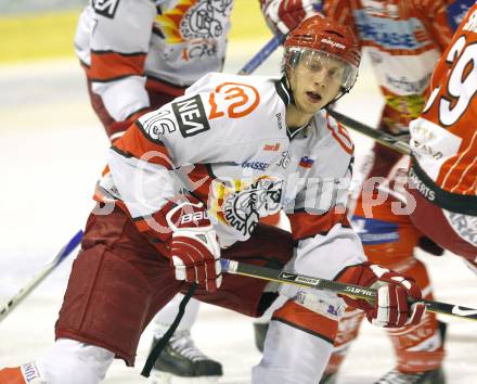 EBEL. Eishockey Bundesliga. KAC gegen HK Acroni Jesenice. Miha Brus (Jesenice). Klagenfurt, am 22.1.2010.
Foto: Kuess

---
pressefotos, pressefotografie, kuess, qs, qspictures, sport, bild, bilder, bilddatenbank