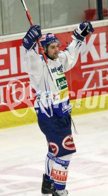 EBEL. Eishockey Bundesliga. EC Pasut VSV gegen Alba Volan SAPA Fehervar AV19.  Torjubel FERLAND Jonathan (VSV). Villach, am 24.1.2010.
Foto: Kuess 


---
pressefotos, pressefotografie, kuess, qs, qspictures, sport, bild, bilder, bilddatenbank