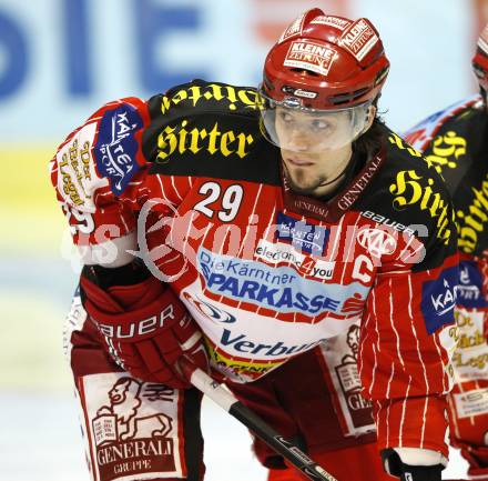 EBEL. Eishockey Bundesliga. KAC gegen HK Acroni Jesenice. Christoph Brandner (KAC). Klagenfurt, am 13.10.2009.
Foto: Kuess 

---
pressefotos, pressefotografie, kuess, qs, qspictures, sport, bild, bilder, bilddatenbank