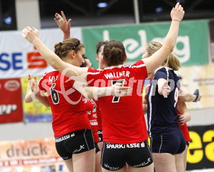 Volleyball OECup. ATSC Wildcats gegen SVS Post . Jubel (Wildcats). Klagenfurt, 24.1.2010
Foto: Kuess

---
pressefotos, pressefotografie, kuess, qs, qspictures, sport, bild, bilder, bilddatenbank