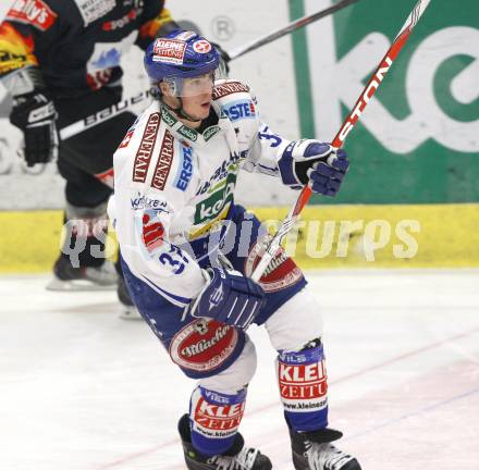 EBEL. Eishockey Bundesliga. EC Pasut VSV gegen EV Vienna Capitals. Andreas Kristler (VSV). Villach, am 17.1.2010.
Foto: Kuess 


---
pressefotos, pressefotografie, kuess, qs, qspictures, sport, bild, bilder, bilddatenbank
