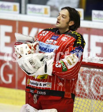 EBEL. Eishockey Bundesliga. KAC gegen HK Acroni Jesenice. Hannes Enzenhofer (KAC). Klagenfurt, am 13.10.2009.
Foto: Kuess 

---
pressefotos, pressefotografie, kuess, qs, qspictures, sport, bild, bilder, bilddatenbank