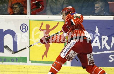 EBEL. Eishockey Bundesliga. KAC gegen HK Acroni Jesenice. Johannes Kirisits (KAC). Klagenfurt, am 13.10.2009.
Foto: Kuess 

---
pressefotos, pressefotografie, kuess, qs, qspictures, sport, bild, bilder, bilddatenbank