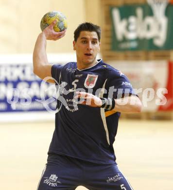 Handball OEHB Cup. SC Ferlach gegen ULZ Schwaz. Markus Goeschl  (Ferlach). Ferlach, 29.1.2010.
Foto: Kuess

---
pressefotos, pressefotografie, kuess, qs, qspictures, sport, bild, bilder, bilddatenbank