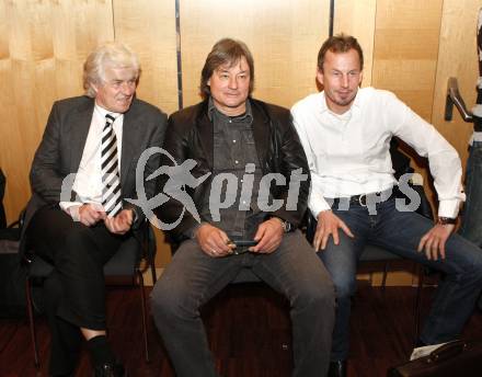 Fussball. Kaerntner Fussballverband. KFV Trainer Fortbildungslehrgang.  Didi Constantini, Alois Jagodic, Dietmar Thuller. Velden, 30.1.2010.
Foto: Kuess
---
pressefotos, pressefotografie, kuess, qs, qspictures, sport, bild, bilder, bilddatenbank