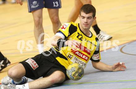 Handball OEHB Cup. SC Ferlach gegen ULZ Schwaz. Sebastian Feichtinger (Schwaz). Ferlach, 29.1.2010.
Foto: Kuess

---
pressefotos, pressefotografie, kuess, qs, qspictures, sport, bild, bilder, bilddatenbank