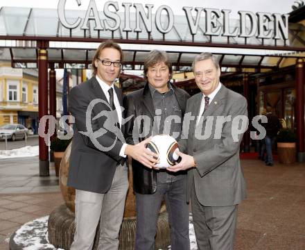 Fussball. Kaerntner Fussballverband. KFV Trainer Fortbildungslehrgang.  Watzke Richard, Didi Constantini, Lippitz Werner. Velden, 30.1.2010.
Foto: Kuess
---
pressefotos, pressefotografie, kuess, qs, qspictures, sport, bild, bilder, bilddatenbank