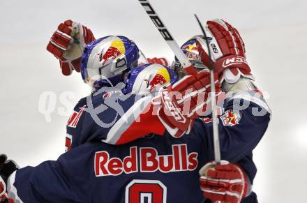 EBEL. Eishockey Bundesliga. EC Pasut VSV gegen Red Bulls Salzburg.  Torjubel Salzburg. Villach, am 31.1.2010.
Foto: Kuess 


---
pressefotos, pressefotografie, kuess, qs, qspictures, sport, bild, bilder, bilddatenbank