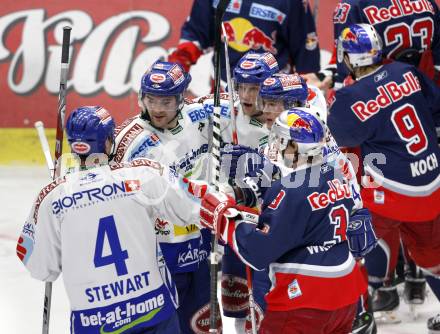 EBEL. Eishockey Bundesliga. EC Pasut VSV gegen Red Bulls Salzburg.  Torjubel VSV. Villach, am 31.1.2010.
Foto: Kuess 


---
pressefotos, pressefotografie, kuess, qs, qspictures, sport, bild, bilder, bilddatenbank