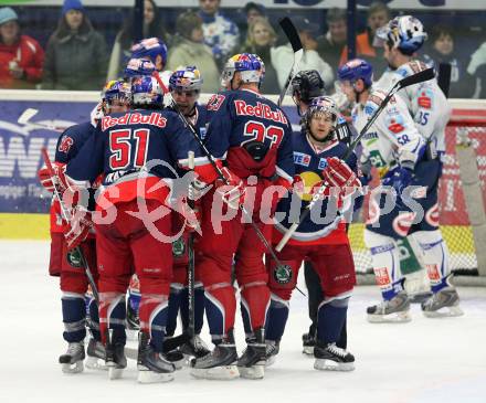 EBEL. Eishockey Bundesliga. EC Pasut VSV gegen Red Bulls Salzburg.  Torjubel Salzburg. Villach, am 31.1.2010.
Foto: Kuess 


---
pressefotos, pressefotografie, kuess, qs, qspictures, sport, bild, bilder, bilddatenbank