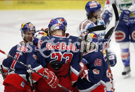 EBEL. Eishockey Bundesliga. EC Pasut VSV gegen Red Bulls Salzburg.  Torjubel Salzburg. Villach, am 31.1.2010.
Foto: Kuess 


---
pressefotos, pressefotografie, kuess, qs, qspictures, sport, bild, bilder, bilddatenbank