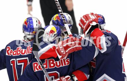 EBEL. Eishockey Bundesliga. EC Pasut VSV gegen Red Bulls Salzburg.  Torjubel Salzburg. Villach, am 31.1.2010.
Foto: Kuess 


---
pressefotos, pressefotografie, kuess, qs, qspictures, sport, bild, bilder, bilddatenbank