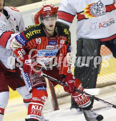 EBEL. Eishockey Bundesliga. KAC gegen HK Acroni Jesenice. Raphael Herburger (KAC). Klagenfurt, am 13.10.2009.
Foto: Kuess 

---
pressefotos, pressefotografie, kuess, qs, qspictures, sport, bild, bilder, bilddatenbank