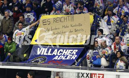 EBEL. Eishockey Bundesliga. EC Pasut VSV gegen KAC. Protest gegen die Schiedsrichter. Villach, am 5.2.2010.
Foto: Kuess 


---
pressefotos, pressefotografie, kuess, qs, qspictures, sport, bild, bilder, bilddatenbank