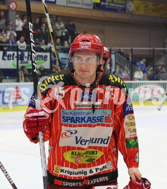 EBEL. Eishockey Bundesliga. EC Pasut VSV gegen KAC. David Schuller (KAC). Villach, am 5.2.2010.
Foto: Kuess 


---
pressefotos, pressefotografie, kuess, qs, qspictures, sport, bild, bilder, bilddatenbank