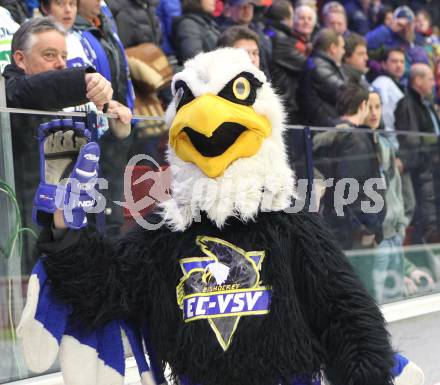 EBEL. Eishockey Bundesliga. EC Pasut VSV gegen KAC. Maskottchen Villi (VSV). Villach, am 5.2.2010.
Foto: Kuess 


---
pressefotos, pressefotografie, kuess, qs, qspictures, sport, bild, bilder, bilddatenbank