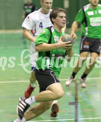 Handball Bundesliga. HC Kelag Kaernten gegen Sportunion Edelweiss Linz. Benjamin Pippan (HCK). Klagenfurt, am 6.2.2010.
Foto: Kuess
---
pressefotos, pressefotografie, kuess, qs, qspictures, sport, bild, bilder, bilddatenbank