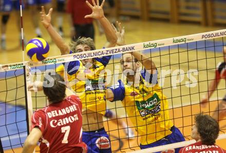 Volleyball GM Capital Challenge Cup. SK Aich/Dob (AUT) gegen VC Euphony Asse-Lennik (BEL).  Michael Leeb, Martin Bencic (Aich/Dob). Prevalje, 11.2.2010. 
Foto: Kuess

---
pressefotos, pressefotografie, kuess, qs, qspictures, sport, bild, bilder, bilddatenbank