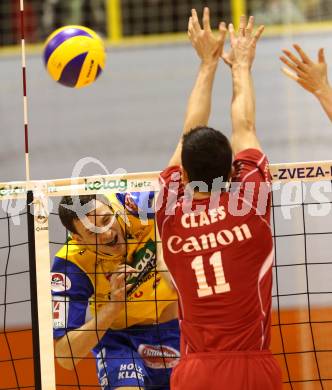 Volleyball GM Capital Challenge Cup. SK Aich/Dob (AUT) gegen VC Euphony Asse-Lennik (BEL). BENCZ Milan (Aich/Dob). Prevalje, 11.2.2010. 
Foto: Kuess

---
pressefotos, pressefotografie, kuess, qs, qspictures, sport, bild, bilder, bilddatenbank