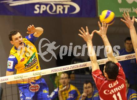 Volleyball GM Capital Challenge Cup. SK Aich/Dob (AUT) gegen VC Euphony Asse-Lennik (BEL).  BENCZ Milan  (Aich/Dob). Prevalje, 11.2.2010. 
Foto: Kuess

---
pressefotos, pressefotografie, kuess, qs, qspictures, sport, bild, bilder, bilddatenbank