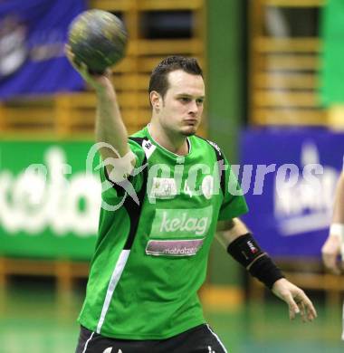 Handball Bundesliga. HC Kelag Kaernten gegen Sportunion Edelweiss Linz. Patrick Jochum (HCK). Klagenfurt, am 6.2.2010.
Foto: Kuess
---
pressefotos, pressefotografie, kuess, qs, qspictures, sport, bild, bilder, bilddatenbank