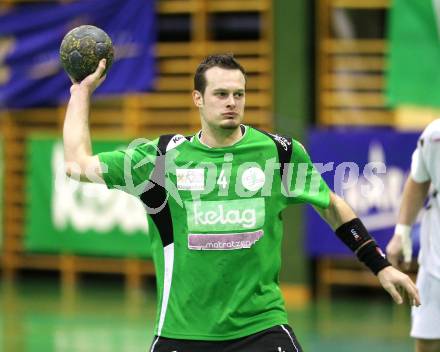 Handball Bundesliga. HC Kelag Kaernten gegen Sportunion Edelweiss Linz. Patrick Jochum (HCK). Klagenfurt, am 6.2.2010.
Foto: Kuess
---
pressefotos, pressefotografie, kuess, qs, qspictures, sport, bild, bilder, bilddatenbank