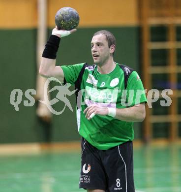 Handball Bundesliga. HC Kelag Kaernten gegen Sportunion Edelweiss Linz. Anton Praeprost (HCK). Klagenfurt, am 6.2.2010.
Foto: Kuess
---
pressefotos, pressefotografie, kuess, qs, qspictures, sport, bild, bilder, bilddatenbank